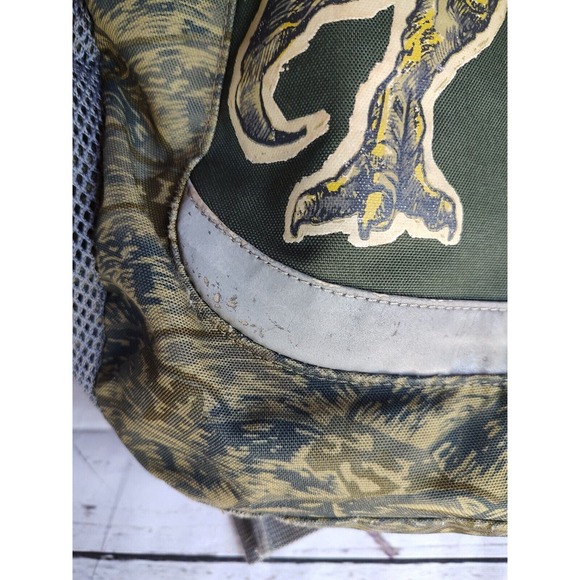L.L. Bean T-rex Kids School Backpack Green Water Bottle Pockets - Picture 3 of 13